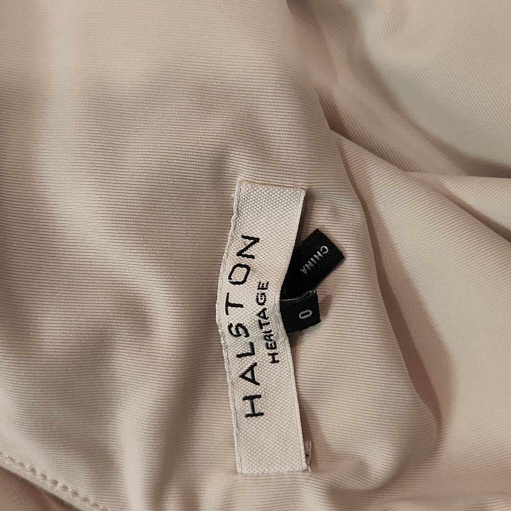 Halston Heritage Dress With Sheer Overlay - Picture 6 of 8